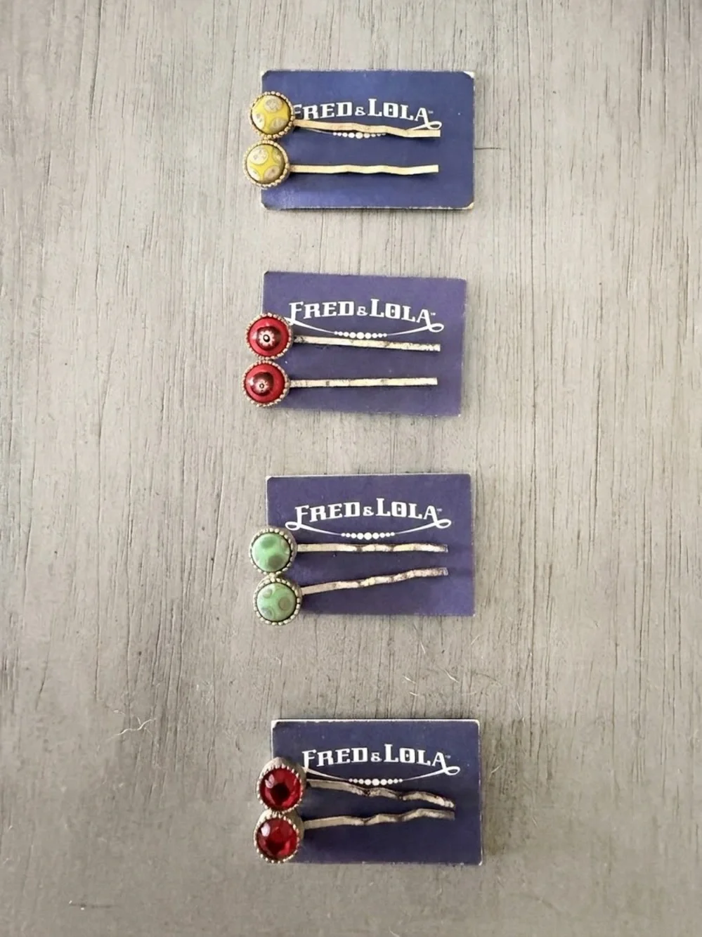 Fred & Lola assorted hairpins -NWT